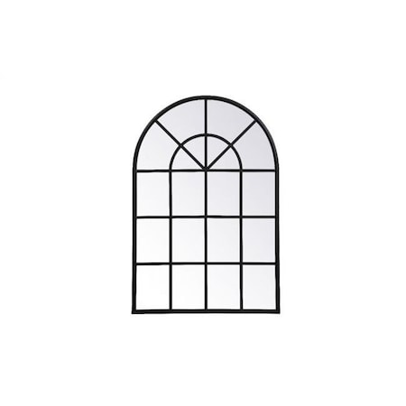 Elegant Decor Elegant Decor MR612842BK 28 x 41 in. Metal Windowpane Mirror; Black MR612842BK